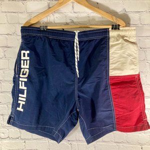 Tommy Hilfiger Medium vintage 90s Inline mesh swim trunks